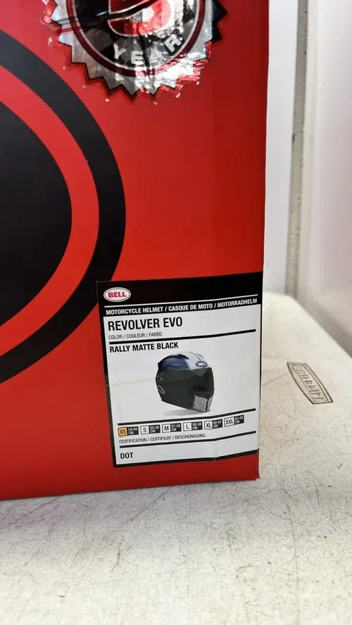 Bell Helmet Revolver EVO Rally Matte Black/White XS 54-55cm New Open Box