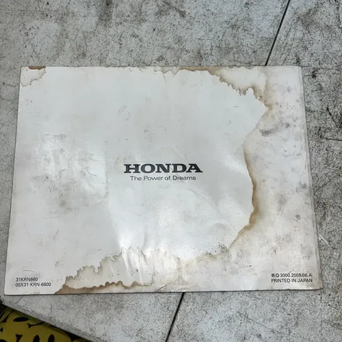 GENUINE OEM HONDA OWNERS MANUAL COMPETITION HANDBOOK 2010 CRF250R