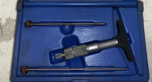 Central Tool Co Depth Mircometer Gauge