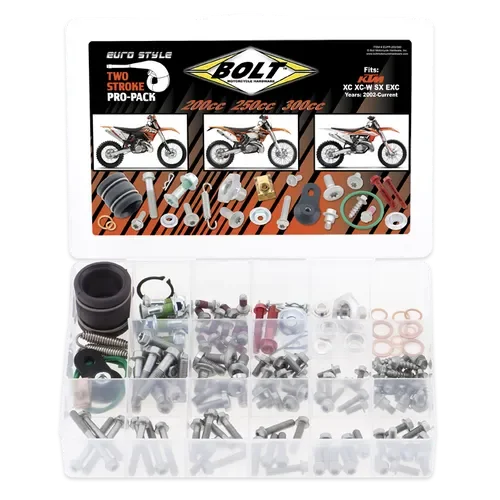  Euro Style Bolt Kit 2-Stroke Pro-Pack for KTM 200cc-300cc
