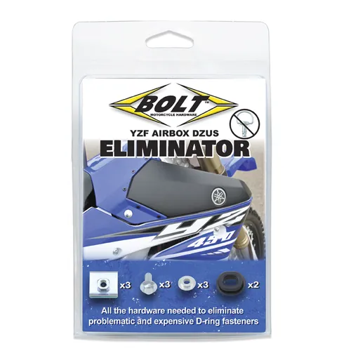 Bolt MC Hardware Dzus Eliminator | Replacement hardware for YZF Airbox cover