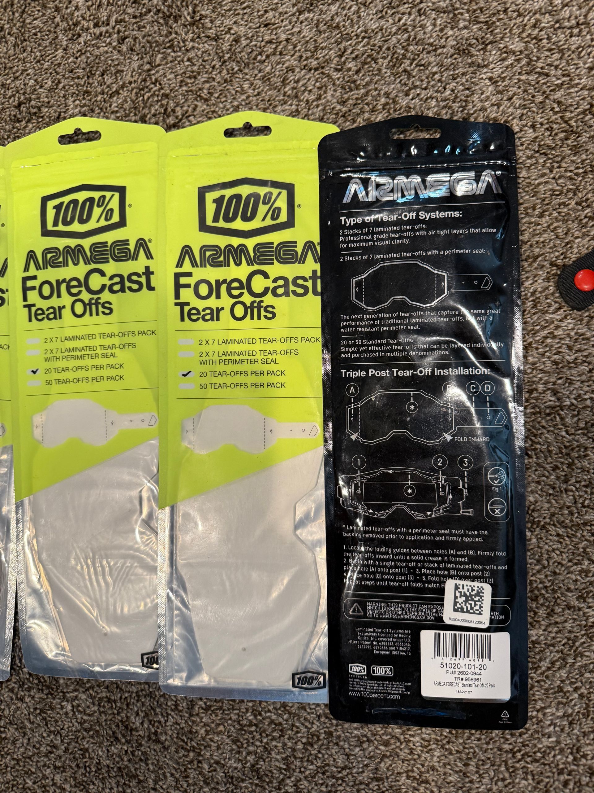 100% Armega Forecast Tear Offs - 150pc