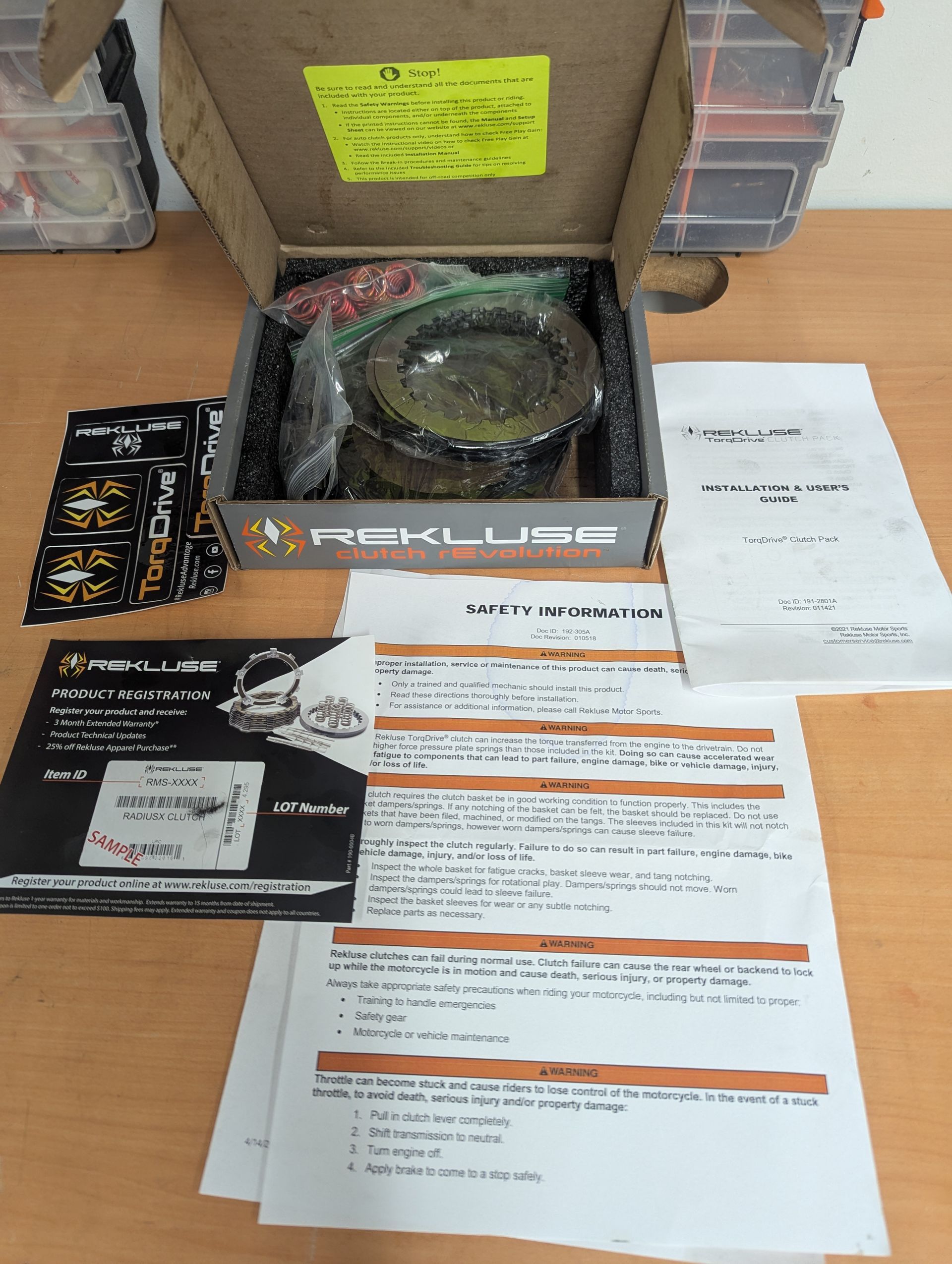  Honda Crf250r Rekluse Torque Drive Repack Kit