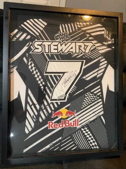 James stewart autographed jersey. 