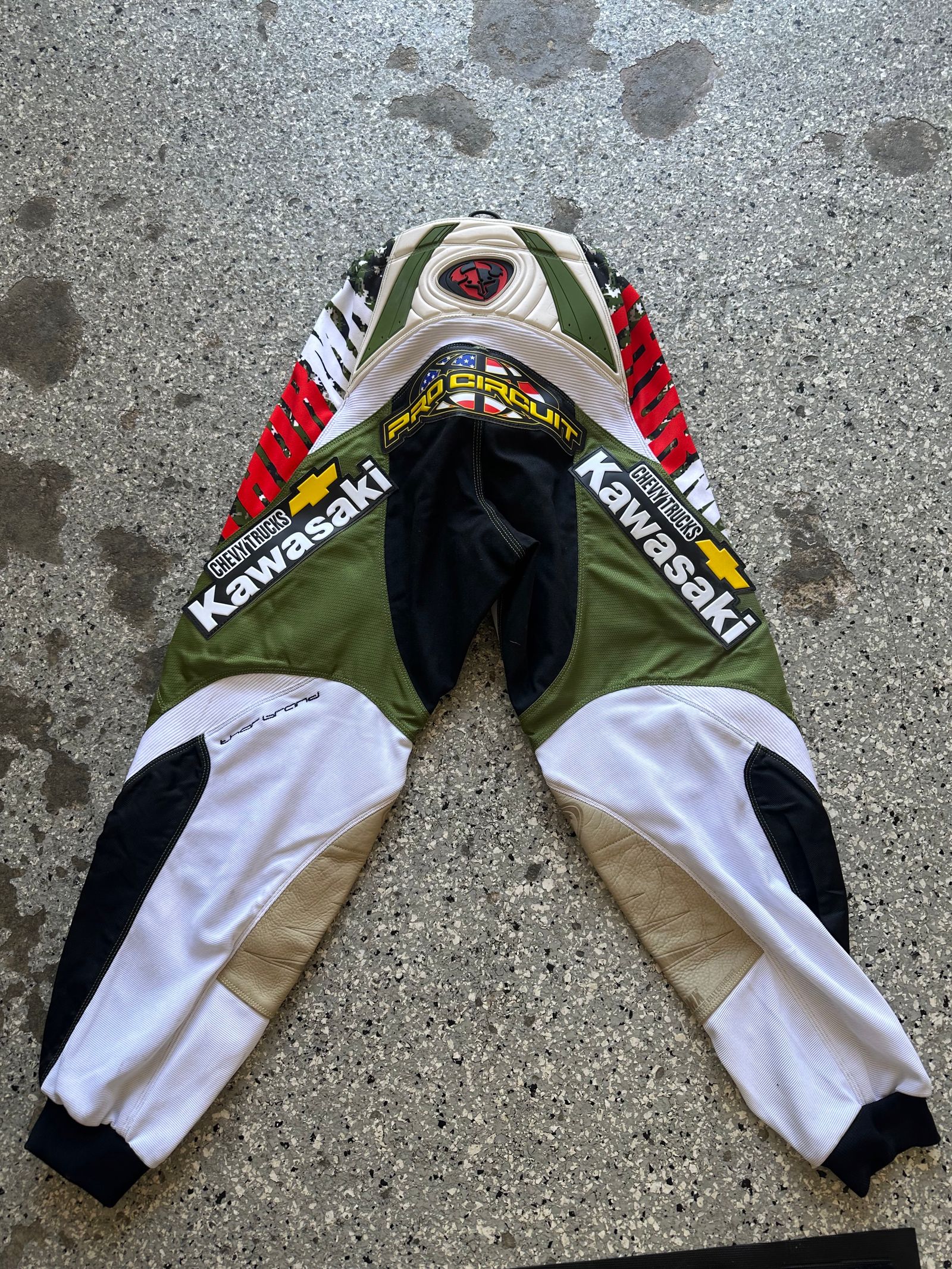 Retro pro-circuit kawasaki thor pants