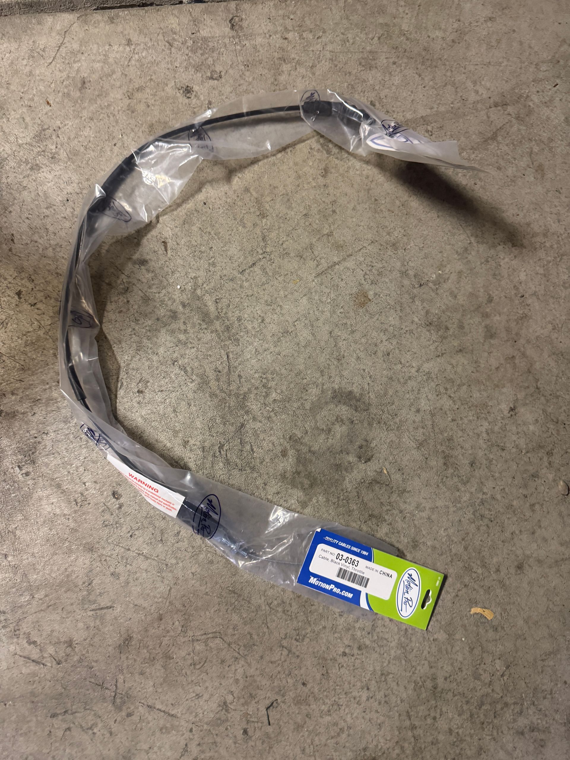 Pit bike!!! Extended Throttle Cable