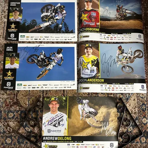 Rockstar Energy Husqvarna Factory Racing Signed Posters