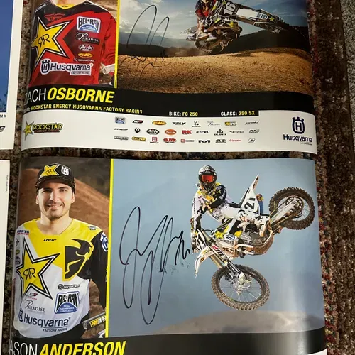 Rockstar Energy Husqvarna Factory Racing Signed Posters