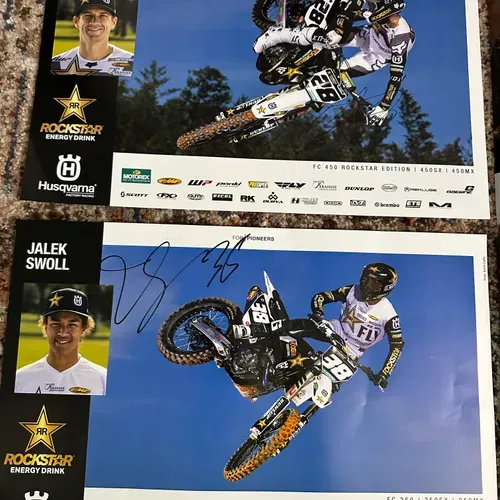 Rockstar Energy Husqvarna Factory Racing Signed Posters