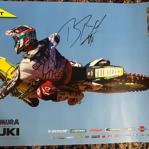 Blake Baggett Rocky Mtn KTM & Factory Suzuki Signed Posters