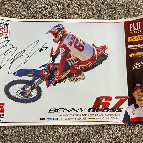 Benny Bloss Factory Beta Signed Poster