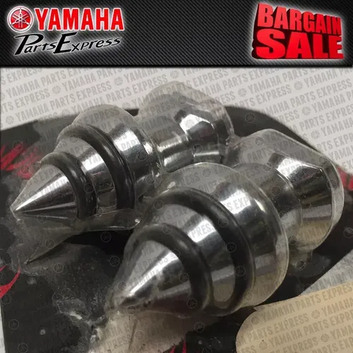 EYE CANDY CYCLE 6MM BULLS EYE SWING ARM SPOOLS CHROME YZF CBR ZX GSXR 433-1010C