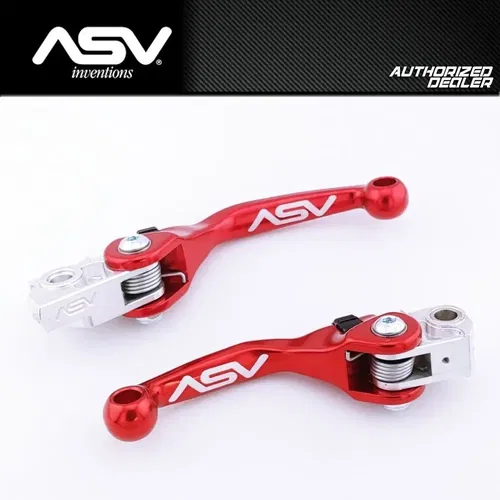 NEW 2026 YAMAHA YZ450F YZ 450 450F ASV F4 CLUTCH & BRAKE LEVER PAIR PACK RED