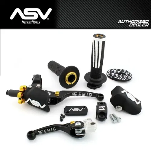 NEW 2002 - 2025 YAMAHA YZ65 YZ85 YZ 65 85 ASV LEVERS EMIG F4 PRO PACK BLACK