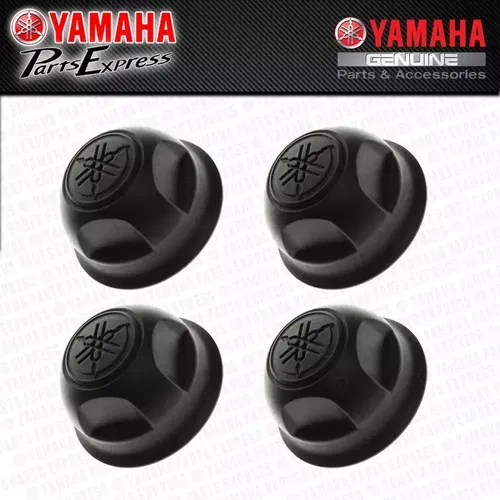 NEW YAMAHA GRIZZLY KODIAK YFM 450 550 700 OEM CENTER WHEEL HUB CAP COVER 4 PACK