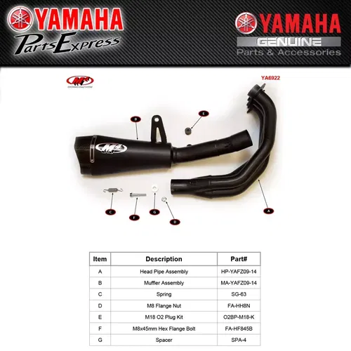 NEW 2014 - 2020 YAMAHA FZ-09 MT-09 FZ MT 09 M4 BLACK RM1 FULL EXHAUST SYSTEM
