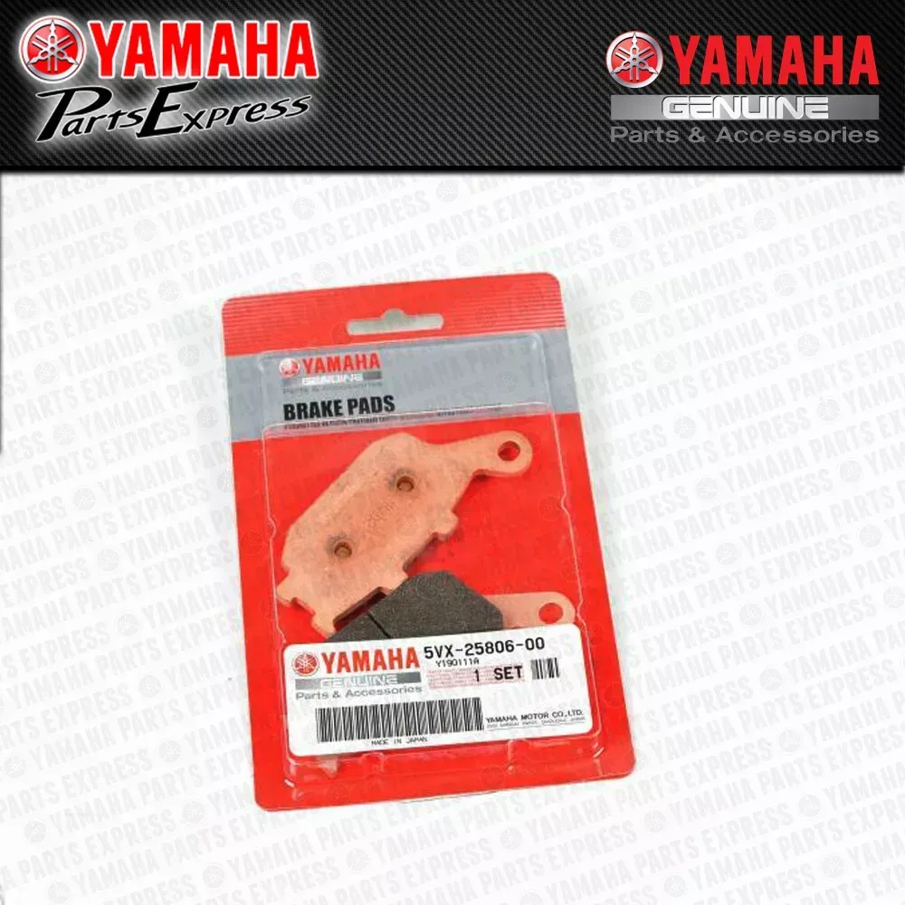 NEW YAMAHA FZ1 FZ6 FZ8 FZ07 FZ09 FZ10 OEM REAR BRAKE PADS SET 5VX-25806-00-00