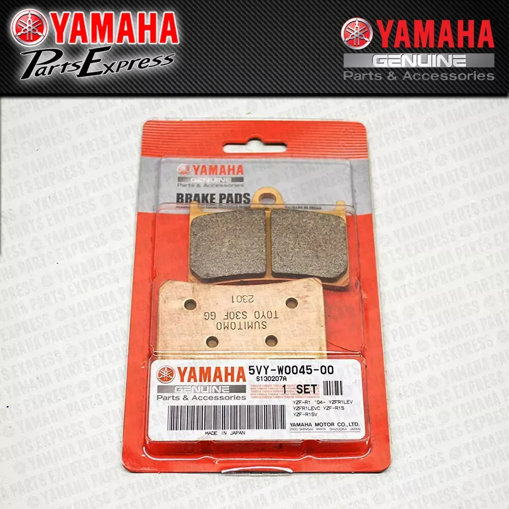 2004 - 2006 YAMAHA YZF-R1 YZFR1 YZF R1 OEM FRONT BRAKE PADS SET 5VY-W0045-00-00