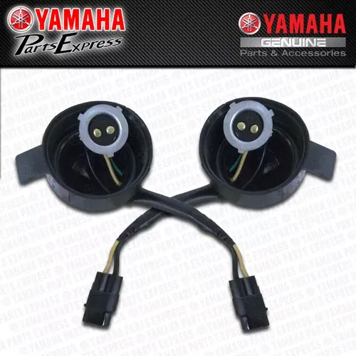 NEW YAMAHA YFZ 450 RAPTOR YFM 250 350 700 OEM HEADLIGHT SOCKET CORDS WIRES PAIR