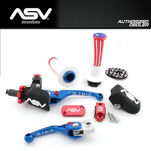 NEW YAMAHA YZ125 YZ250 YZ250F YZ450F YZ YZF ASV LEVERS EMIG F4 PRO PACK USA BLUE