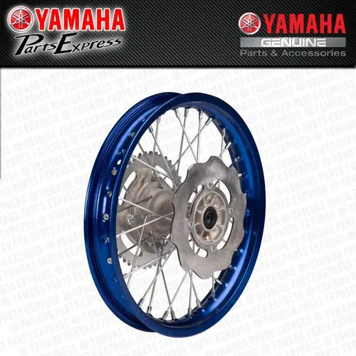 NEW 2021 - 2025 YAMAHA YZ85 YZ 85 OEM COMPLETE 14" BLUE REAR WHEEL ASSEMBLY