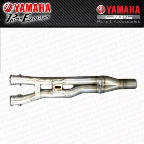 NEW 2006 - 2010 YAMAHA APEX ATTAK OEM LEFT SIDE STAINLESS STEEL EXHAUST Y-PIPE