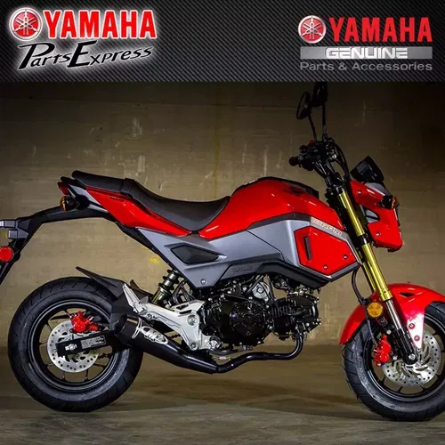 2017 - 2020 HONDA GROM 125 M4 GP STYLE FULL EXHAUST SYSTEM CERAMIC BLACK HO1135