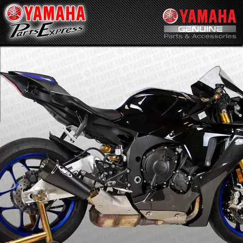 2015 - 2020 YAMAHA YZFR1 YZF R1 M4 BLACK RM1 SLIP ON EXHAUST MUFFLER CARBON CAP