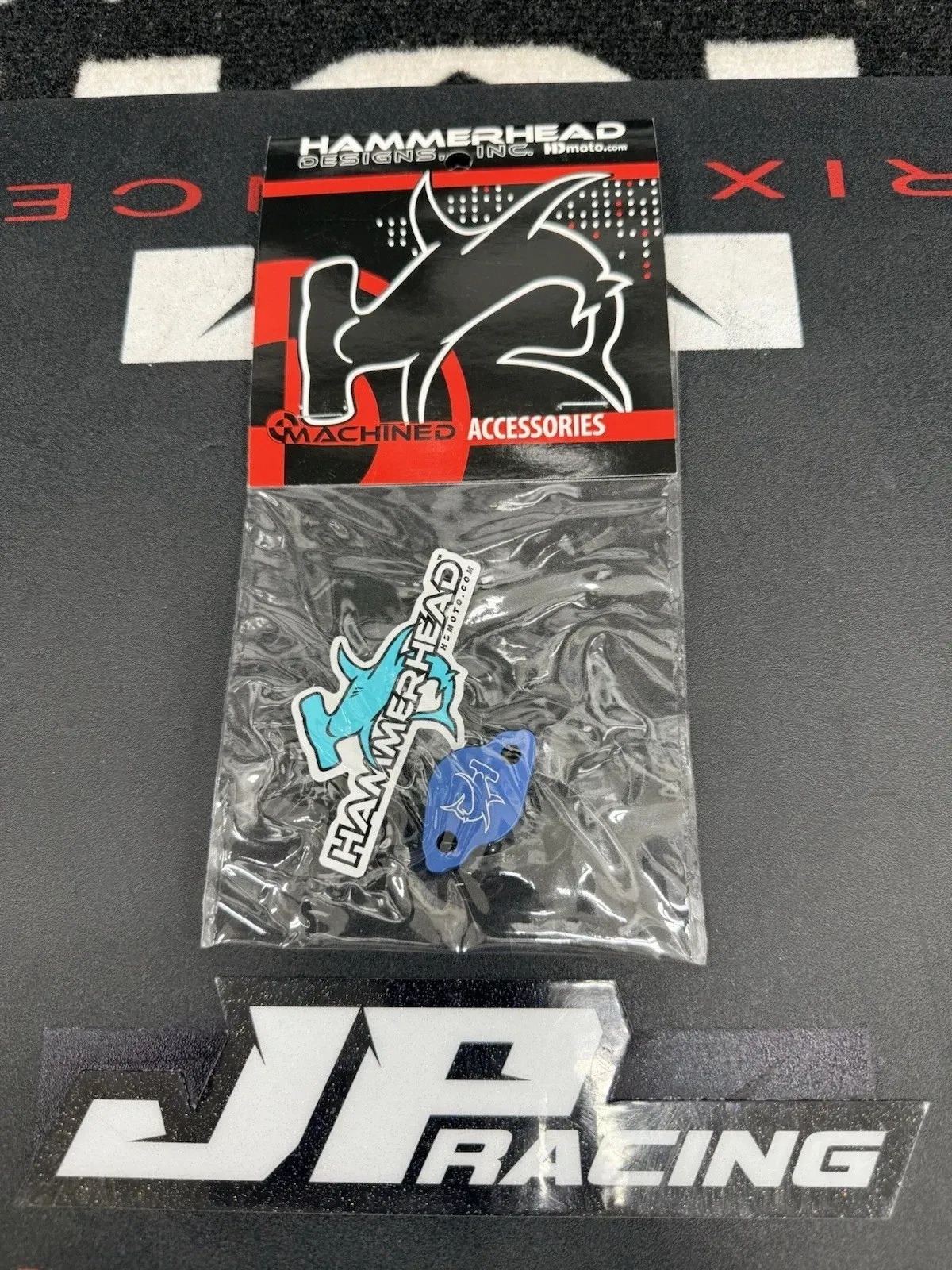 NEW! YZ250 Hammerhead Designs Rear Brake Master Cylinder Cap Blue, 36-0221-00-20