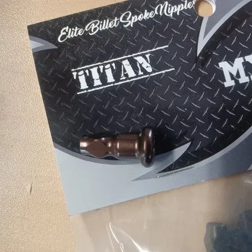 TITAN MX ACE OF SPADE SPOKE NIPPLES , MADE IN USA ONE OF A KIND