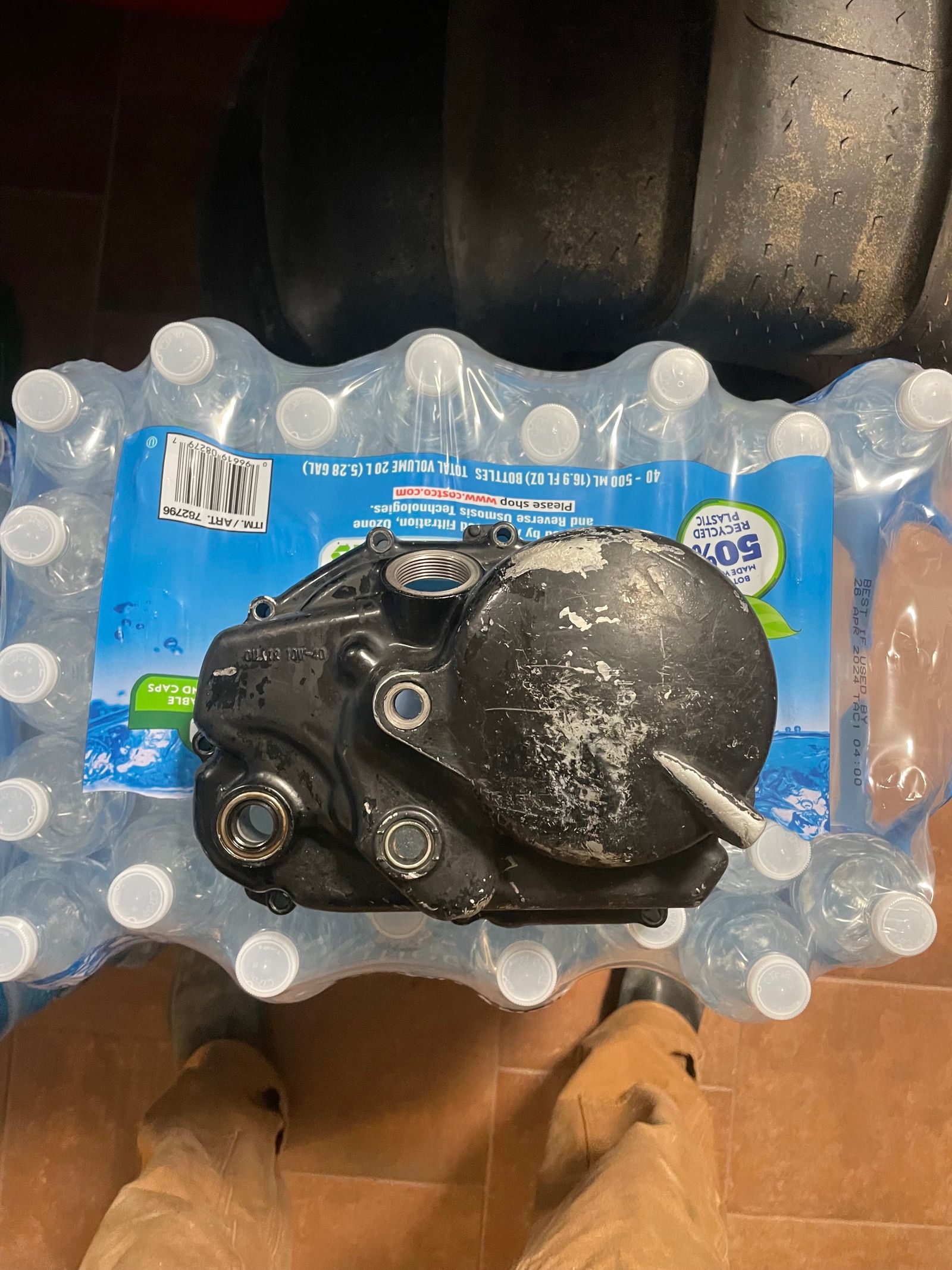 KLX110 clutch cover