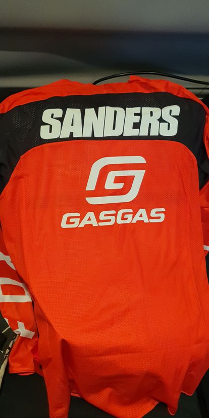 GasGas Helmet and FOX Jersey