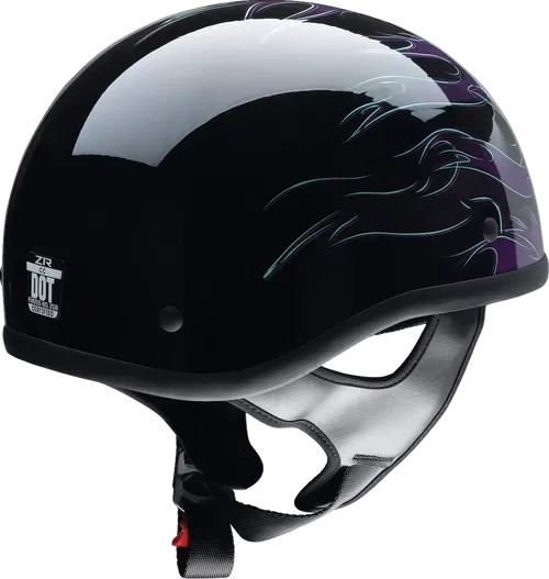 Z1R CC Beanie Hellfire Half Helmet Purple