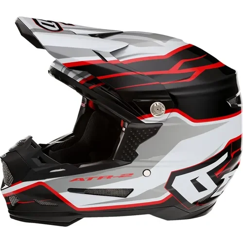 6D ATR-2 Phase Offroad Motocross Helmet White/Red