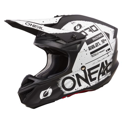 O'Neal 5 Series Scarz Helmet V.24 Black/White Offroad Motocross Dirtbike