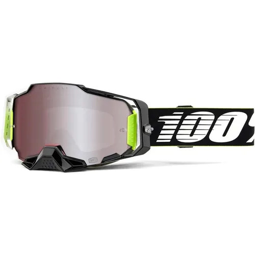 100% ‎50004-00015 Armega Goggle RACR With HiPER Silver Mirror Len