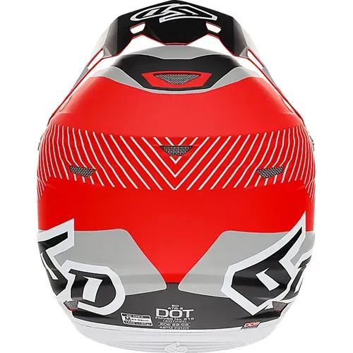 6D ATR-2 Fusion Offroad Motocross Helmet Red