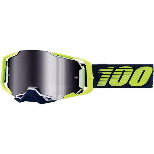 100% Armega Offroad Motocross Goggles Deker with Silver Mirror Len 50721-252-08