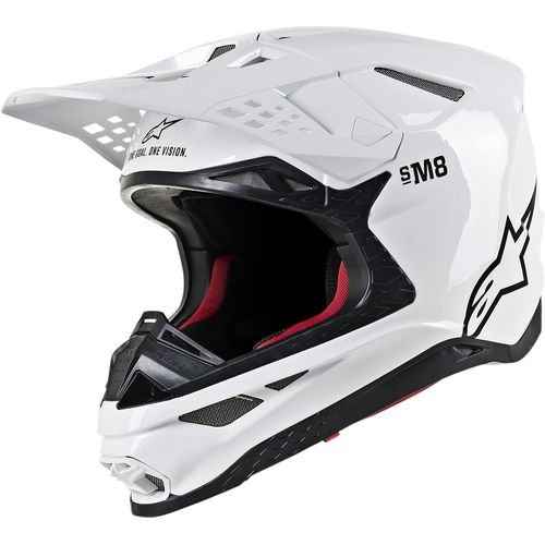 Alpinestars Supertech M8 Solid MIPS Helmet Gloss White