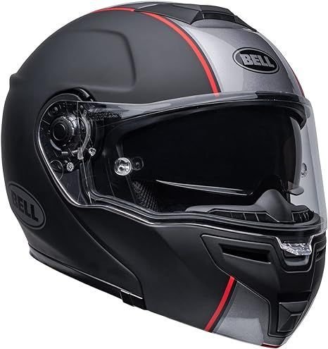 Bell SRT Modular Helmet Hartluck Jamo Matte/Gloss Black/Red Large