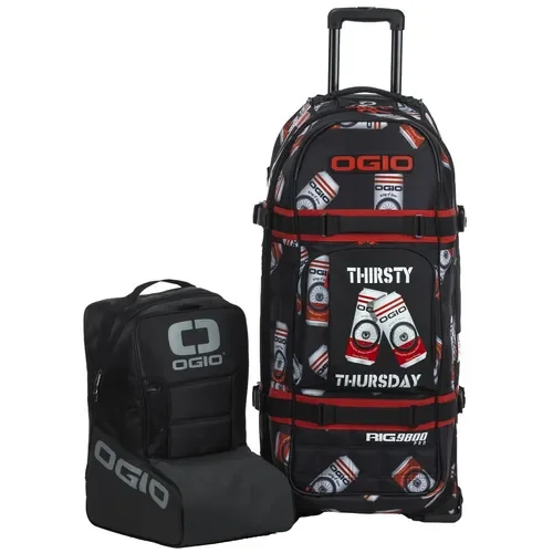 OGIO Rig 9800 Pro Thirsty Thursday Wheeled Gear Bag and MX Boot Bag 801003.15
