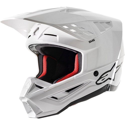 Alpinestars SM5 Offroad Solid Helmet Gloss White XX-Large