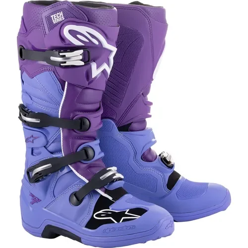 Alpinestars Tech 7 Motocross Offroad Boots Double Purple/White Size 12