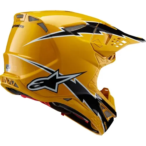 Alpinestars Supertech M10 Ampress MIPS Helmet Gloss Black/Yellow
