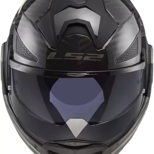 LS2 Advant X Carbon Solid Modular Bluetooth Motorcycle Helmets W/ SunShield SM