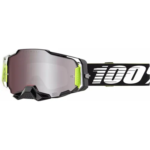 100% 50003-00007 Armega Offroad MX Goggles RACR with HiPER Silver Mirror Len