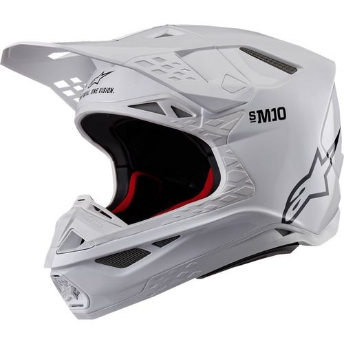 Alpinestars Supertech M10 Solid MIPS Helmet Gloss White
