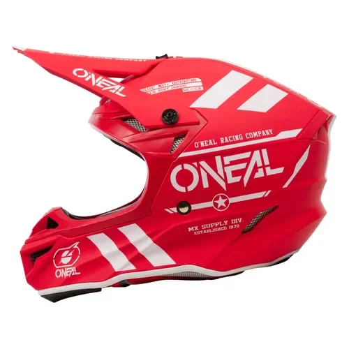 O'Neal 5 Series Warhawk Helmet Red Offroad Motocross Dirtbike