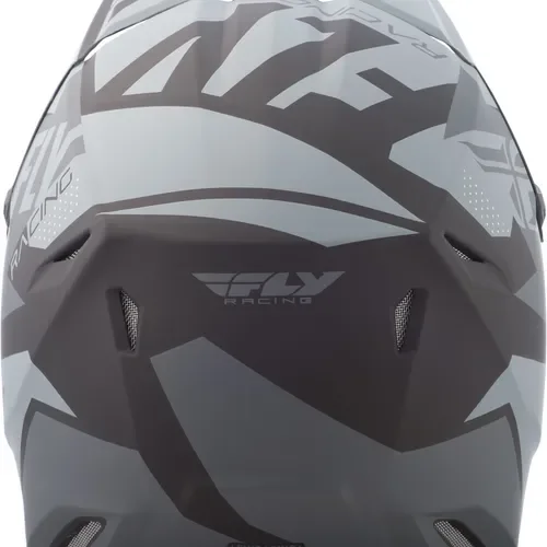 FLY Racing Youth Elite Guild Offroad Helmet Grey/Charcoal/Black Small Boys