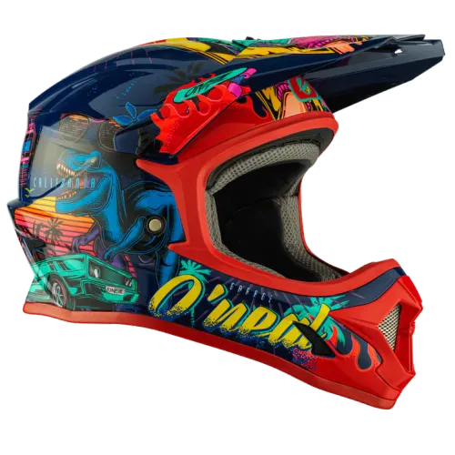 O'Neal Youth 1 Series Helmet Rex Graphics Offroad Motocross Kids ATV UTV 